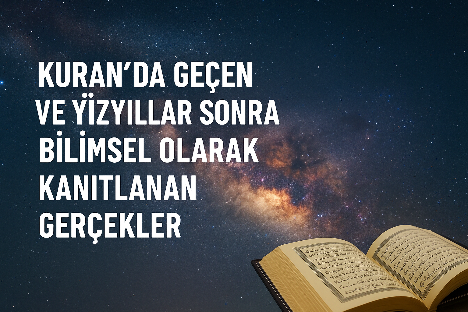kuran mucizeleri, kuranda bilim, kuranda geçen bilimsel gerçekler